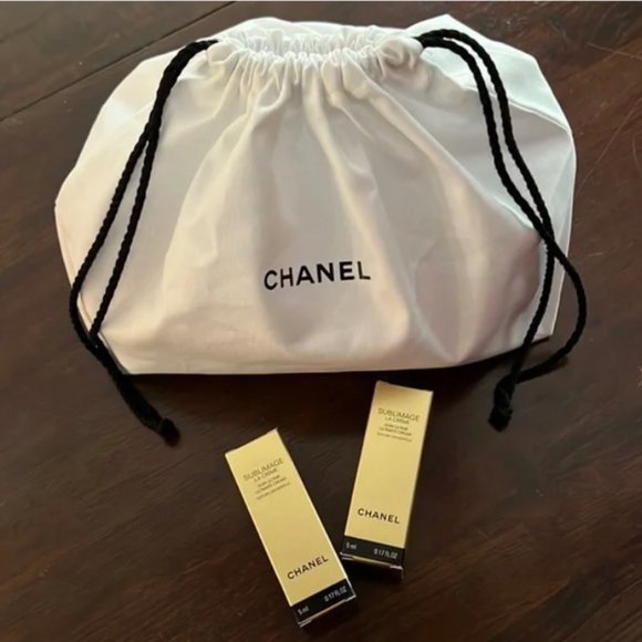 Chanel Sublimage La Creme duo with chanel drawstring bag BNIB - Picture 1 of 4
